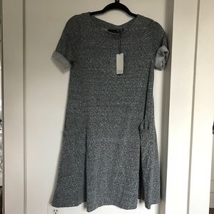 Adrienne Vittadini Grey T-shirt Dress w/ Pockets!!